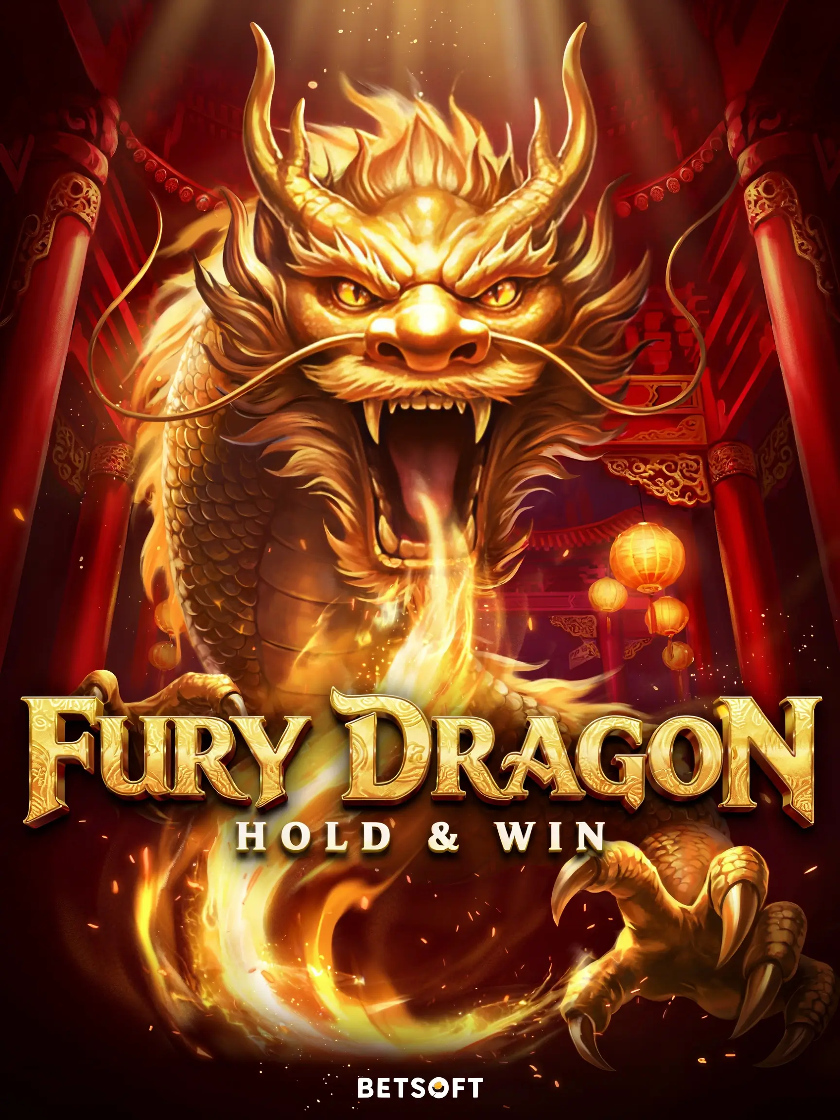 Fury Dragon Hold and Win pokie game screenshot