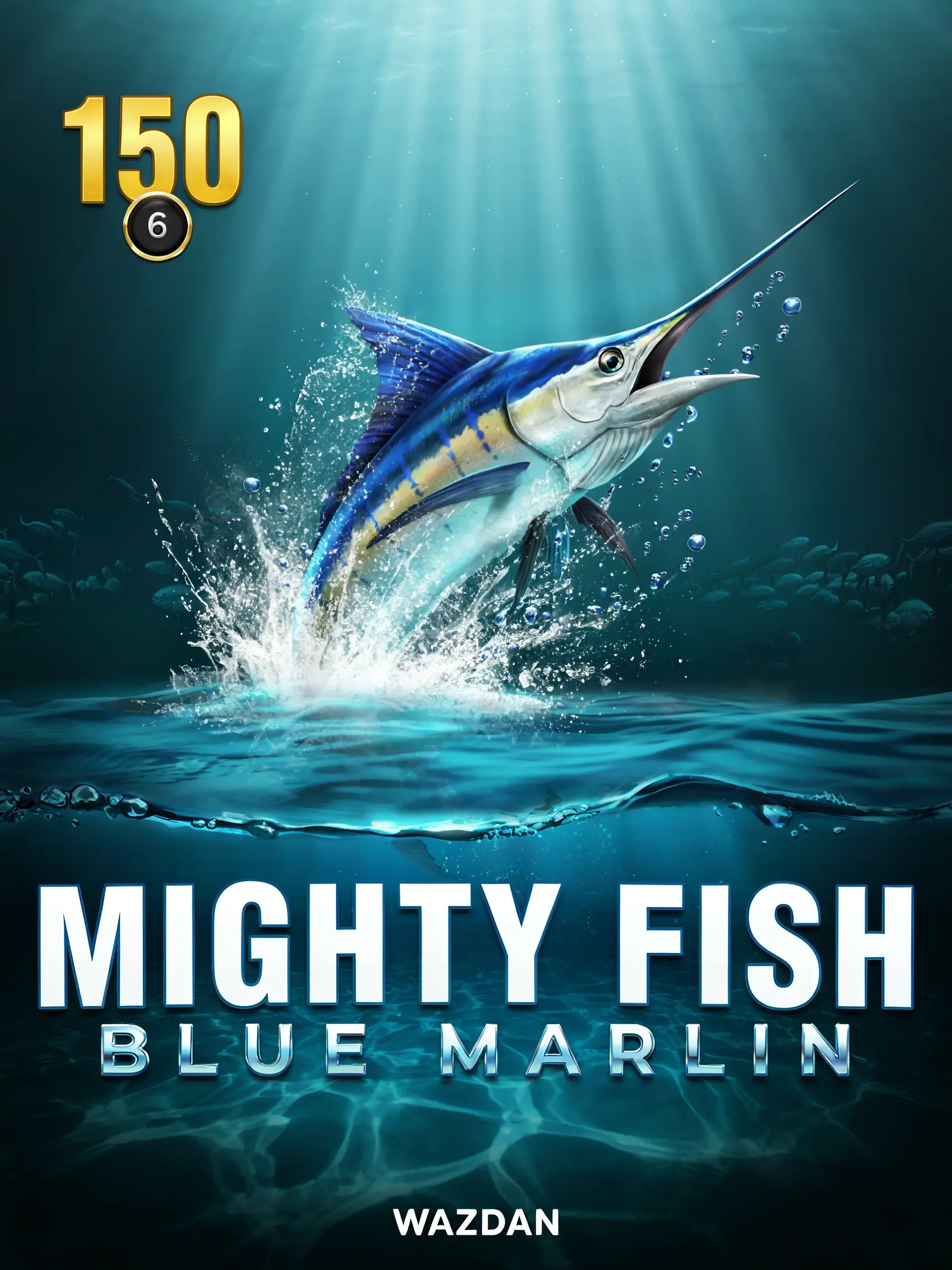 Mighty Fish: Blue Marlin pokie game screenshot